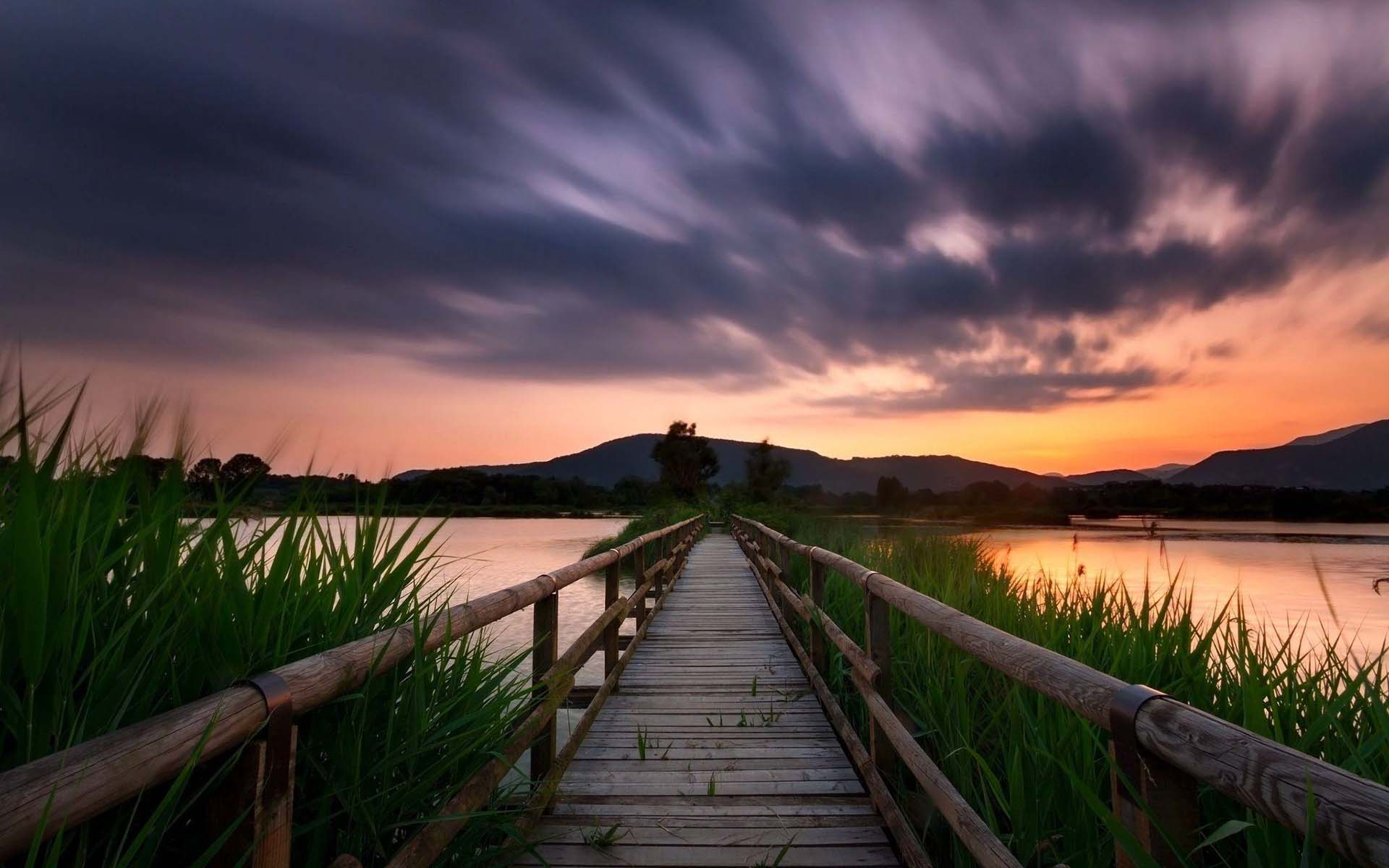 Bridge in a lake